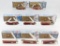 8) Case XX P/W Old Red Jig Bone Knives w/ Boxes