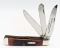 1994 Case XX Lmtd IBCA Red Bone 3 Blade Trapper