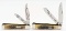 1985-86 Case XX 3 Musketeers and Super Bowl Knives
