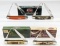 4) Case XX Bone & Synth. Bird Hook Knives w/ Boxes