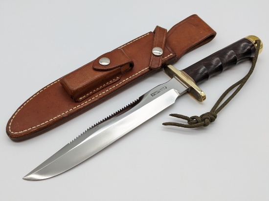 Vtg Randall Made Model 1 8in Fighter w/ Sheath