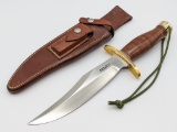 Vtg Randall Made Model 12 Bear Bowie w/ Sheath