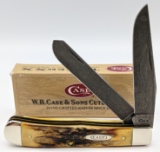 1996 Case XX Stag Damascus Blade Trapper 5254