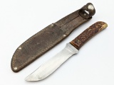 Marbles Left Serif Outers Knife w/ Marbles Sheath