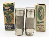 Marbles Pocket Match Boxes w/ Boxes