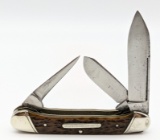 Boker Three Blade Jigged Bone Canoe