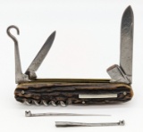 Pigall Multi Blade Sportsman Knife w Various Tools