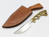 John Nelson Cooper Skeletonized Brass Handle Knife