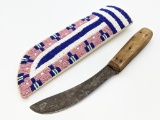 Antique Native American Buffalo Skinner Type Knife
