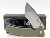NIB Kizer G10 Liner Lock Flipper Knife Ki5414A1