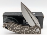 NIB Kizer Soverign Line Lock Flipper Knife Ki4431
