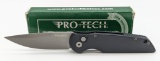 NIB ProTech TR-3 Smooth Black Switchblade