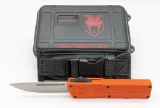 NIB Cobratec Lightweight Orange OTF Knife