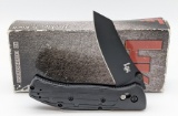 NIB HK Enigma Black Reverse Tanto Folding Knife