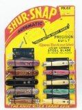 10) Shur-Snap Switchblades w/ Repro Display