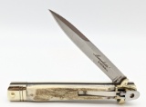 AKC Bill DeShivs Leverletto Stag Switchblade