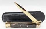 Frank B Italian Buffalo Horn Stiletto Switchblade