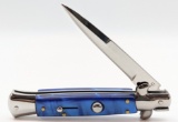 AKC Italian Blue Pearl Stiletto Switchblade