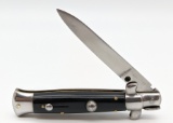 B Rostfrei Black Synthetic Switchblade