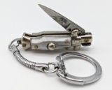 Inox Italian White Pearl Mini Stiletto Switchblade