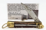 Cutly Japan Lever Lock Bone Switchblade