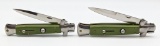 Italian Milano Green Stiletto Switchblades