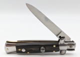 Italian Inox Buffalo Horn Switchblade