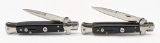 Italian Stainless Slick Black Stiletto Switchblade