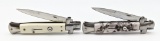 Italian Milano Skull & White Stiletto Switchblades