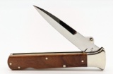 1988 Ray Beer's Maple Wood Folding Stiletto Knife