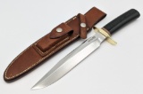 Vtg Randall Made Model 1 8in Fighter w/ Sheath