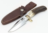 Randall Mod 8 Engraved Trout & Bird Knife w Sheath