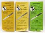1968, 72, & 84 Randall Cataloges and Knife Manuals