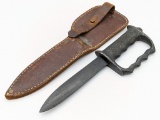 WW2 New Zealand Aluminum Knuckle Knife w/ Sheath