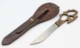 Middle Eastern Commando Death Head Knuckle Knife