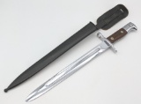 1900 M1982 Chrome Krag Bayonet w/ Scabbard