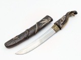 Japanese Custom Handmade Cobra Scabbard Tanto