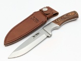 NWTF Drop Point Hunting Skinning Knife w/ Sheath