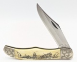 1979 Case XX Lmtd. Moby Dick Carved Bone Hunter