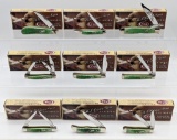 9) 2009 Case XX Emerald Green Bone Silver Script