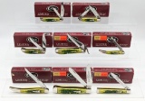 8) 2002 Case XX Limited Lemon Lime Jig Bone Knives