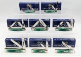 8) 2011 Case XX Limited Sea Green Jig Bone Knives
