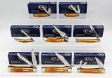 8 2005 Case XX Limited Orange Peel Jig Bone Knives
