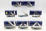 8 2009 Case XX Limited Blue Lagoon Jig Bone Knives
