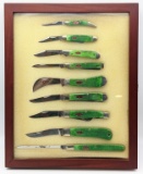 2011 Case XX Christmas Green Jig Bone Knife Set