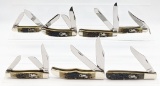 7) 2001 Case XX Petro Green Silver Script Knives