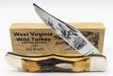 1987 Case XX W Virginia Wild Turkey Folding Hunter