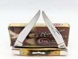 2009 Case XX Green Stag Handle Muskrat w/ Box