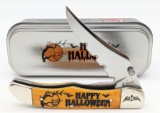 2013 Case XX Orange Halloween Mid Folding Hunter