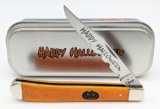 2014 Case XX Orange Halloween Slim Line Trapper